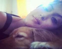 The actress is also a mother to a dog alongside her baby boy. She named the dog Vellu.